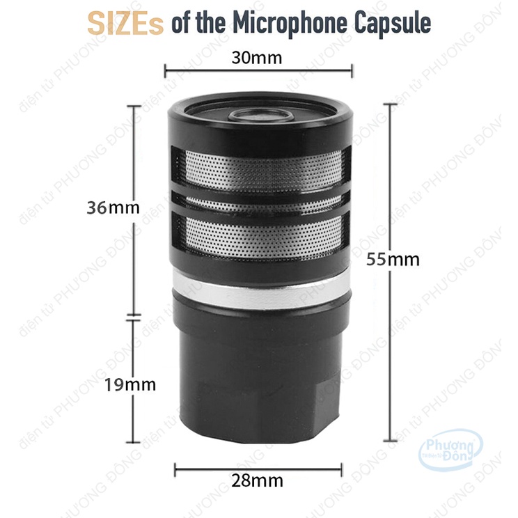 Củ micro N-M668 Cardioid Dynamic âm thanh sắc nét độ nhạy cao và chống hú tốt