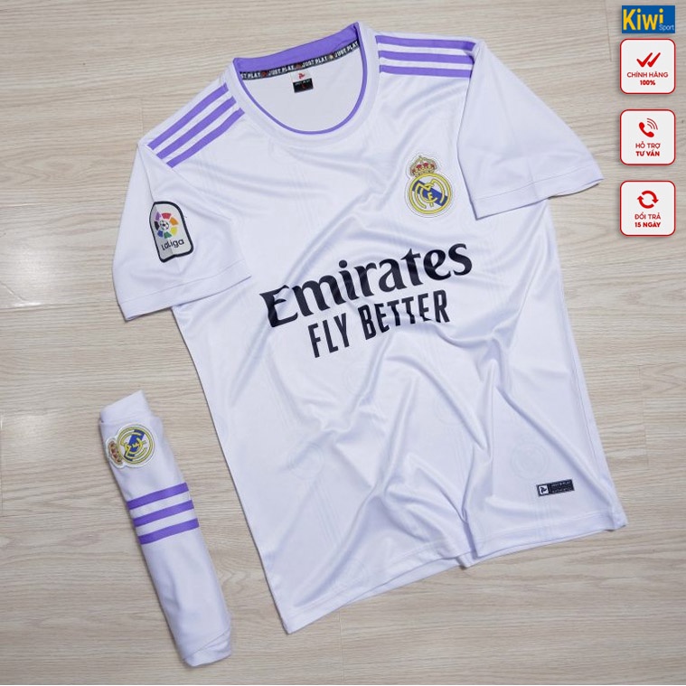 Bộ Quần Áo Bóng Đá CLB Real Madrid Chất Thun Mát, Mẫu Mới Cực Hot P006