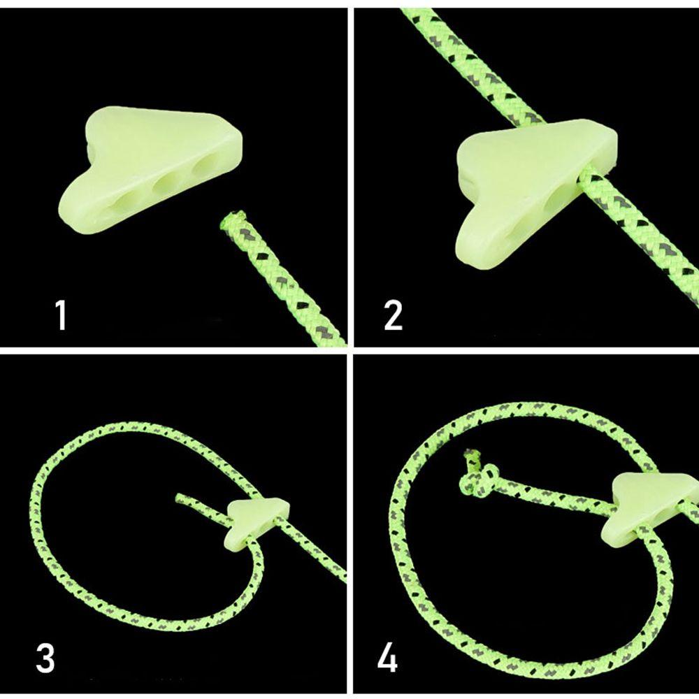 Set 10 Móc Khóa Dây Lều Chống Trượt Phát Sáng Tiện Dụng