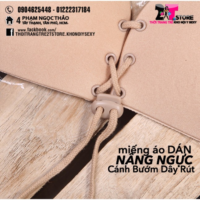 Miếng Áo Dán Nâng Ngực Cánh Bướm Dây Rút (LOẠI 1)