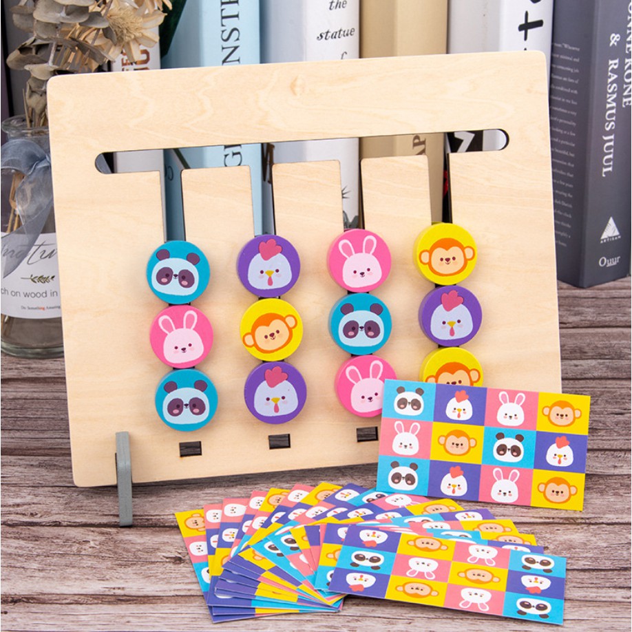 Đồ Chơi Xếp Hình BeThongMinh Bằng Gỗ ZicZac 2 Mặt Theo Mẫu Giúp Bé Thông Minh & Phát Triển Kỹ Năng