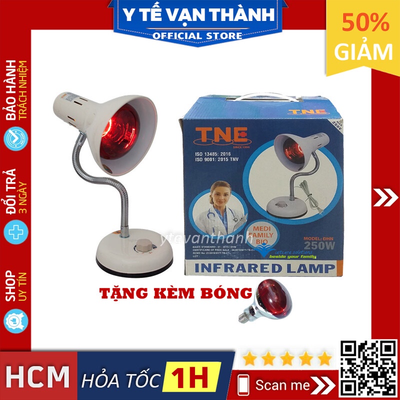 ✅ [KÈM BÓNG] Chân Đèn Hồng Ngoại Y Tế Có Chiết Áp- TNE D-Lamp Dimmer, (Kèm Bóng) Sưởi Ấm, Giảm Đau -VT0604