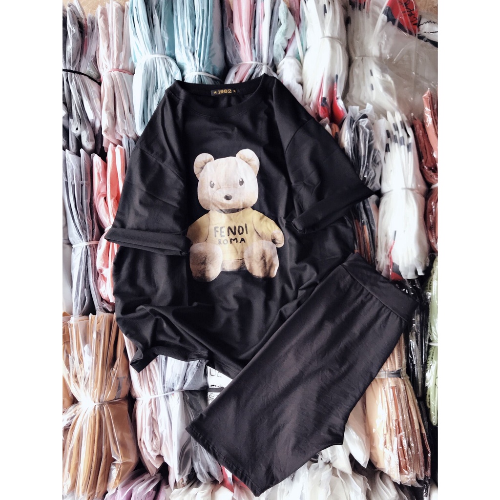 BÔ thun ngố gấu LOVE 40-60kg