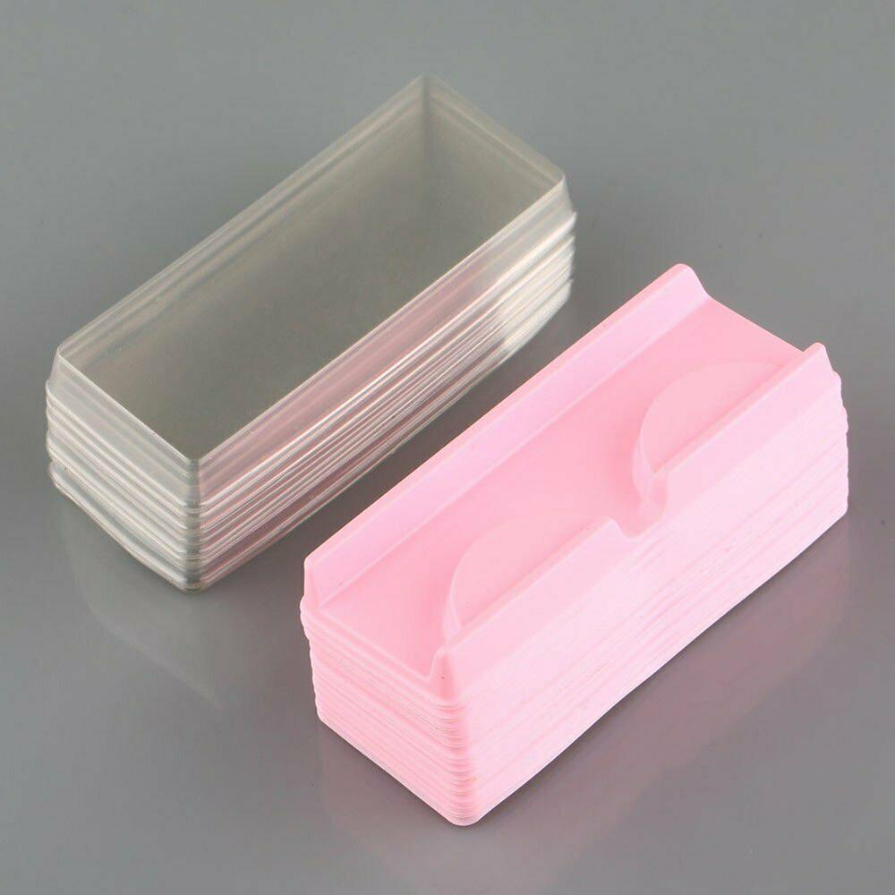 LAY Set 10 Hộp Rỗng Đựng Lông Mi Giả Màu Hồng