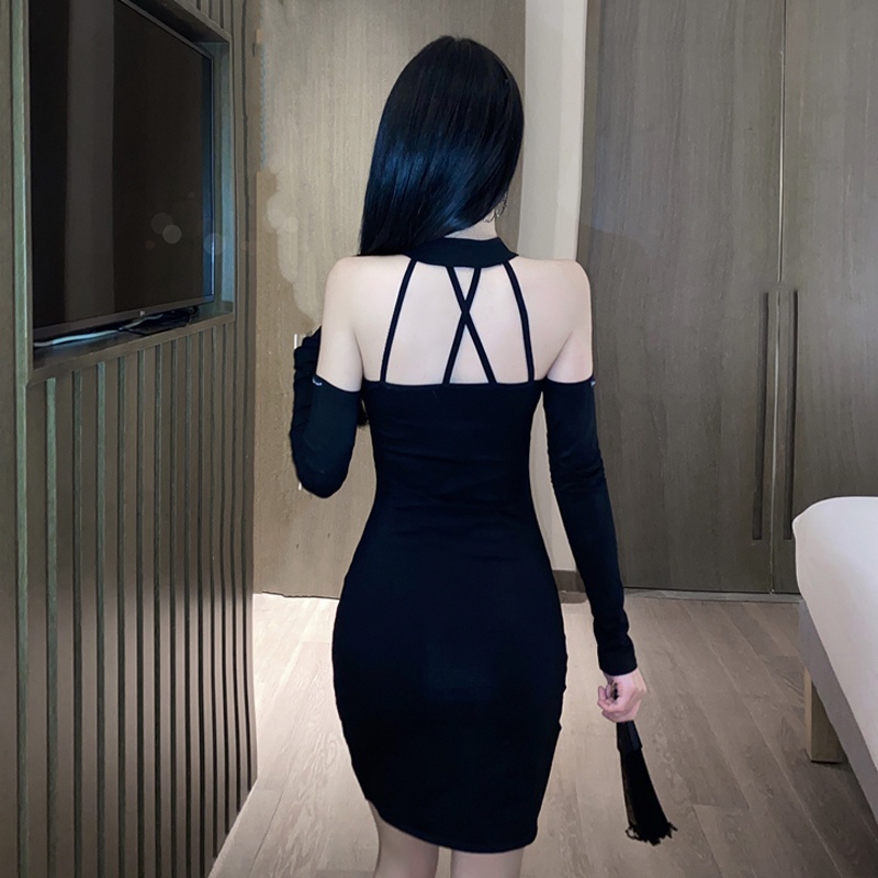 Sẵn  -Sườn xám  trẻ trung sexy hở lưng phiên bản cải tiến