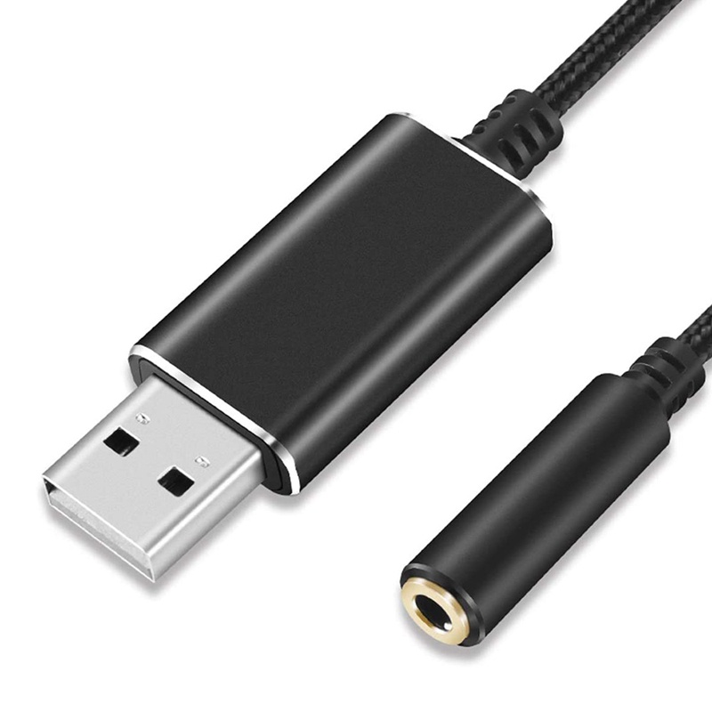 Giắc Chuyển Đổi Từ USB Sang Cổng 3.5mm Và Tai Nghe 3.5mm Cho Windows / Mac / PS4 / Laptop