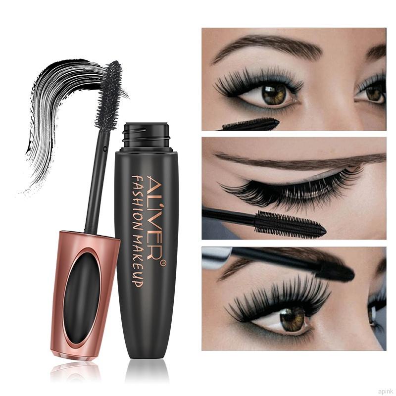 [Hàng mới về] Mascara sợi lụa 4D chống thấm nước chuốt mi dài dày màu đen | BigBuy360 - bigbuy360.vn