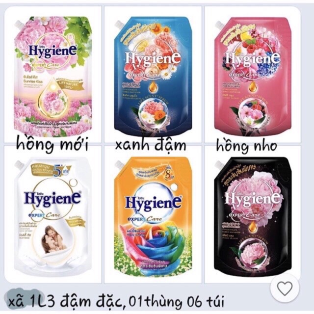 Xả vải túi 1.3 lít Hygiene