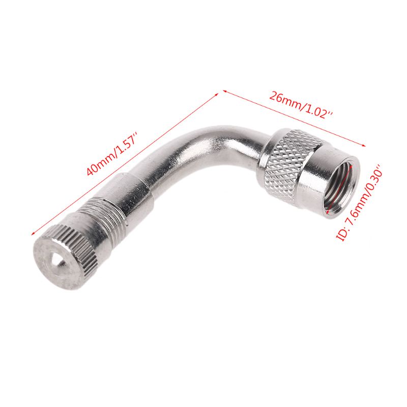 Ống Nối Dài Van Bánh Xe 90 Độ Cho Xe Hơi Xe Máy Xe Tải