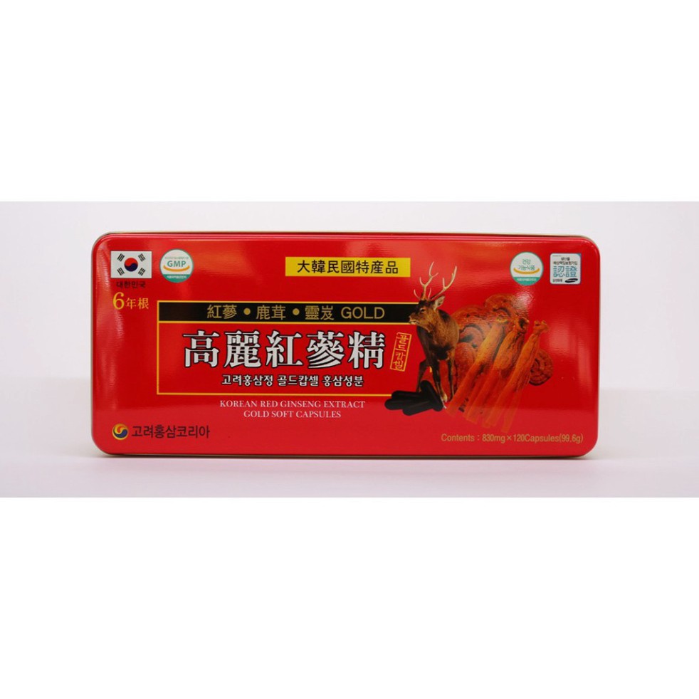 [Hàng mới về] [Mã GROSALE2703 giảm 8% đơn 250K] Viên Đạm Tổng Hợp Hồng Sâm Nhung Linh Chi Jeong Won hộp 120 viên | BigBuy360 - bigbuy360.vn