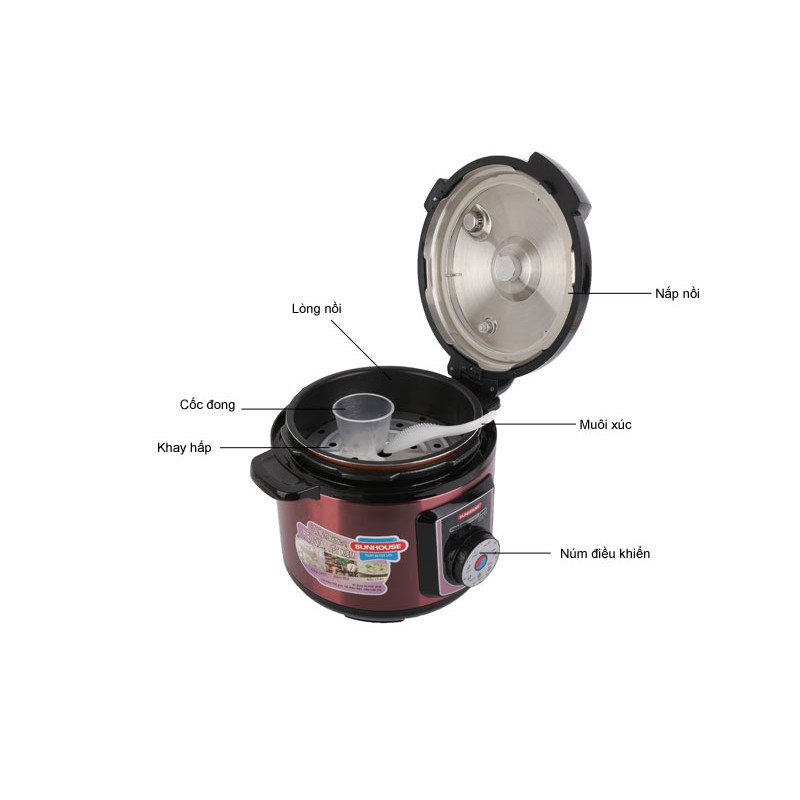Nồi áp suất điện Sunhouse SHD1755 5 lít