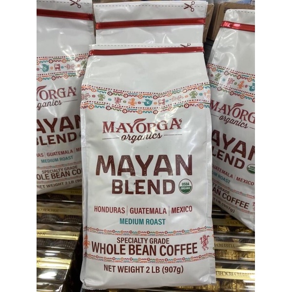 ( sale xả kho ) Cà Phê Hạt Mayorga Organics Mayan Blend 907g (8/022)