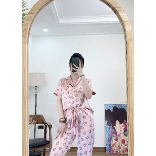 Bộ lụa Vic phối viền VNXK siêu đẹp