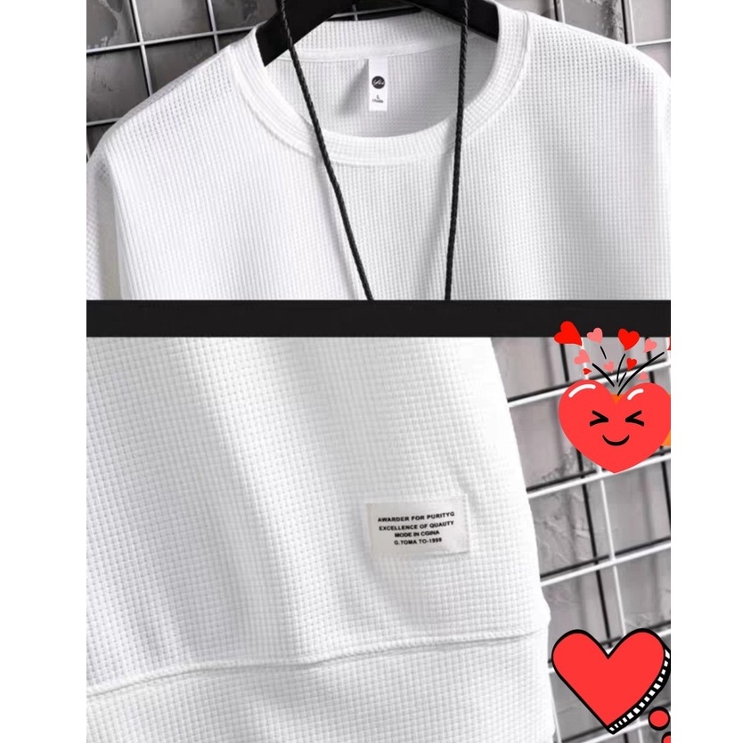 Áo phông Layer giả gấu vải cotton dệt lỗ thoáng mát co giãn style Hàn Quốc 2022