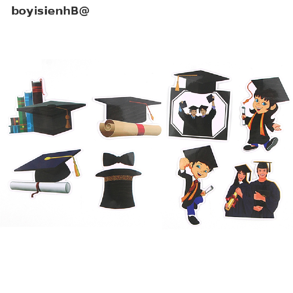 boyisienhB@ 16Pcs/set We Graduated Stickers PVC Stickers For Notebook Scrapbooking Sticker *On sale