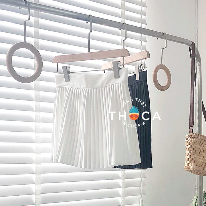 Chân váy ngắn xếp li trơn trắng, đen THOCA HOUSE có size, xinh xắn trẻ trung cho nàng | BigBuy360 - bigbuy360.vn