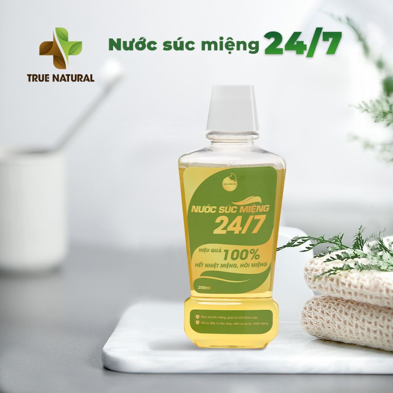 Nước súc miệng thảo mộc Đông Y 24/7 chai 280ml - Beauty247