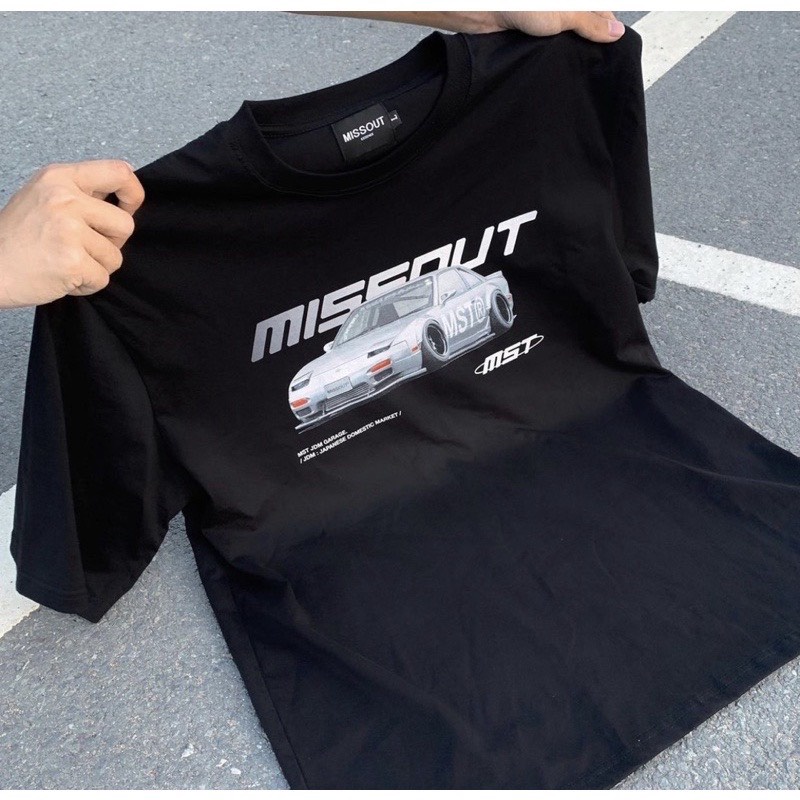 Áo thun nam nữ tay lỡ form rộng unisex Missout MST Garage JDM Tee vải mịn dày dặn Lyn Fashion