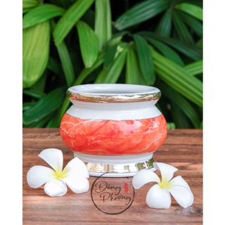 Bộ thờ cúng sứ đỏ 238, bộ lư bình đĩa, bộ thờ cúng, chung nước, bình, đĩa cúng, set thờ