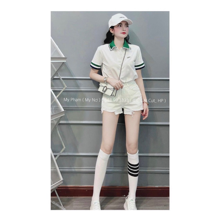 Áo polo cá sấu hàng dư xịn đét cổ bẻ cho nữ ảnh thật ở cuối