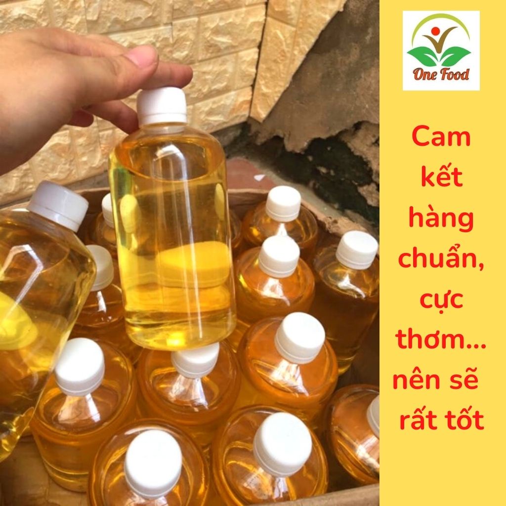 (500ml) Dầu Dừa Nguyên Chất Loại Chuẩn, Tinh dầu dừa nấu thủ công, OneFood68