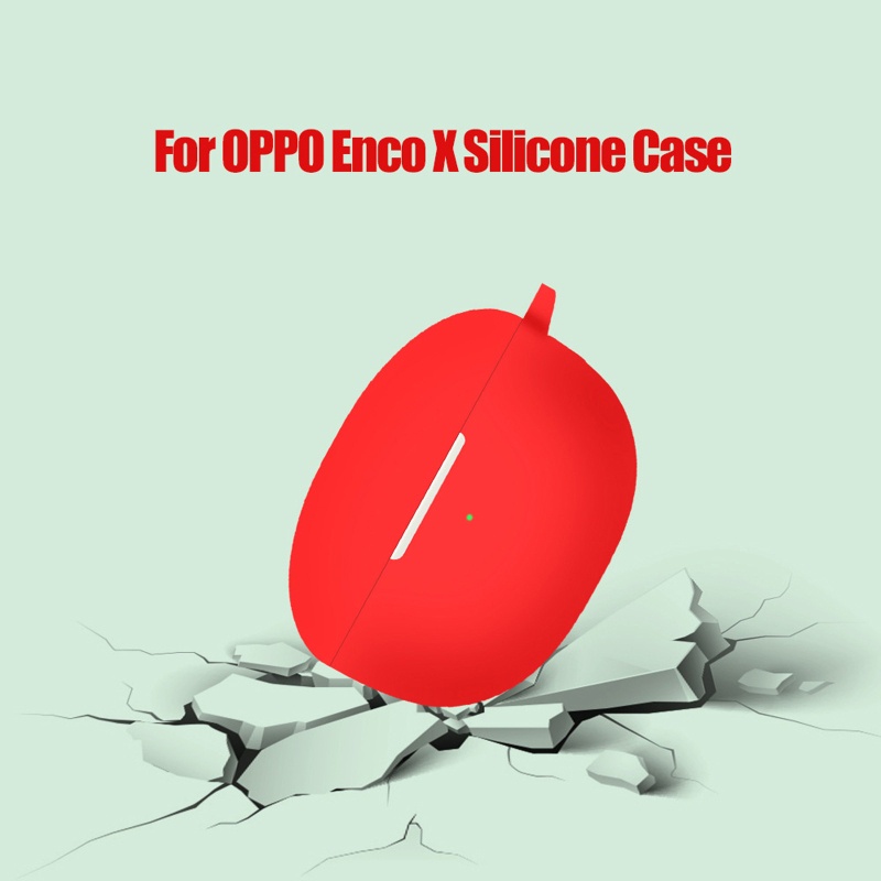Vỏ bảo vệ hộp sạc tai nghe không dây OPPO Enco X bằng silicon chống trầy