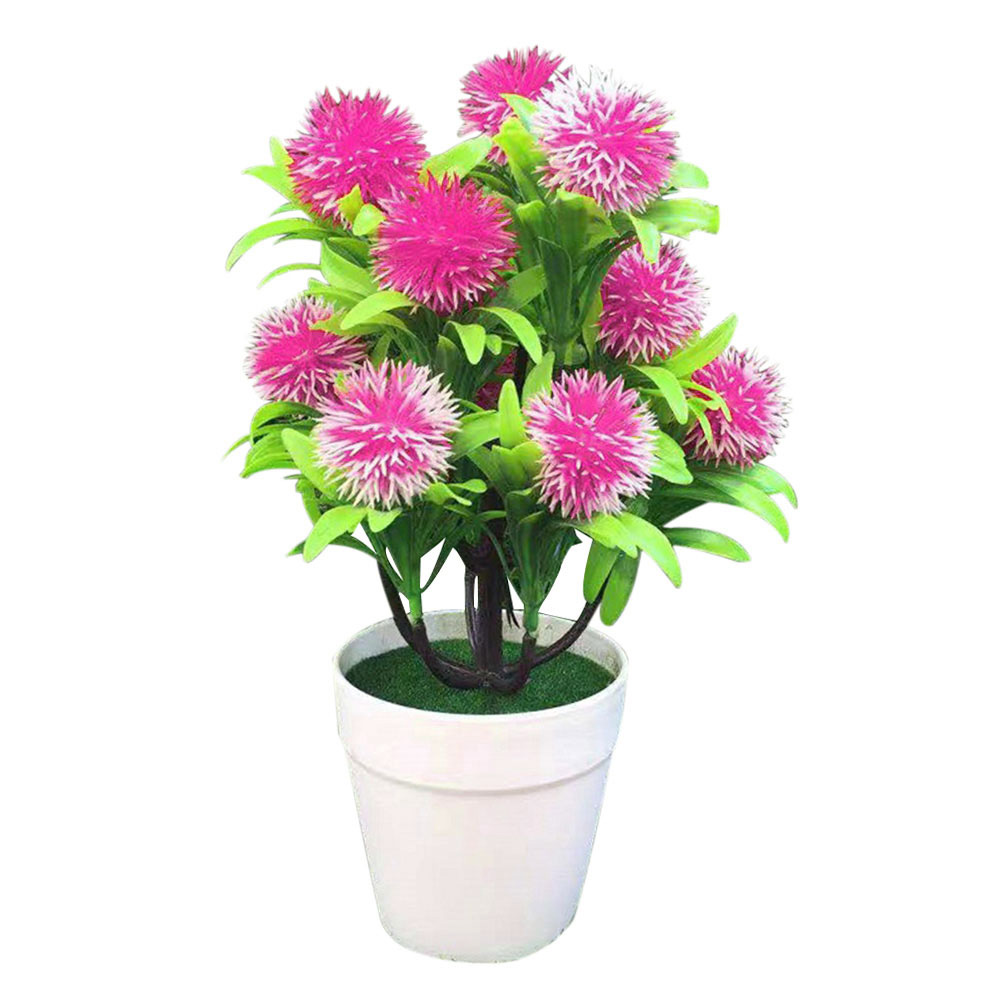 Chậu Hoa Nhân Tạo Để Bàn Trang Trí Bắt Mắt Tiện Dụng