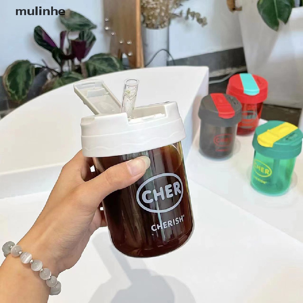 Bình Nước Nhựa 330ml Kèm Ống Hút Họa Tiết 3D Dễ Thương