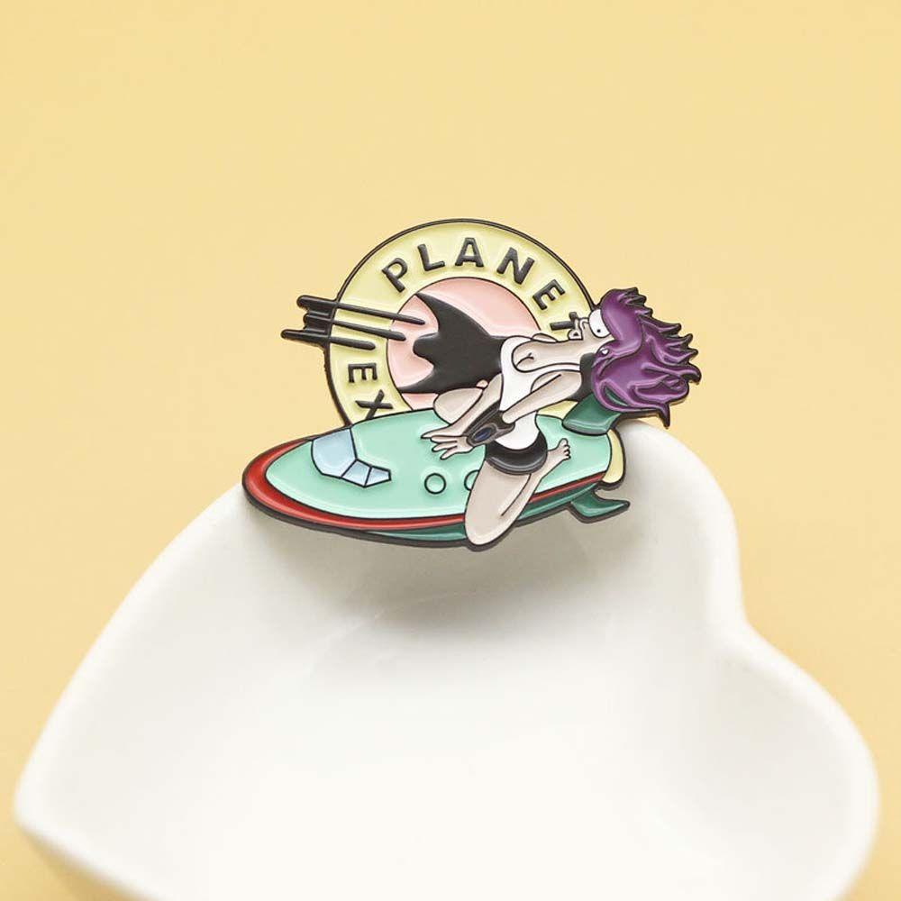 MXGOODS Huy Hiệu Cài Áo Hình Nhân Vật Hoạt Hình Futurama TV Futuramas Cổ Điển