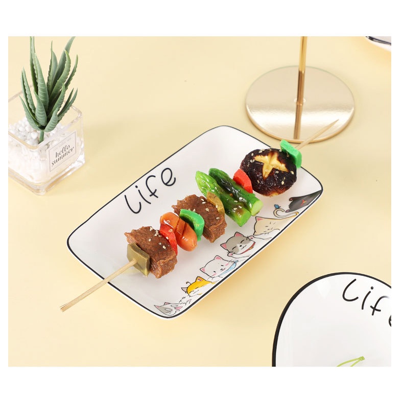 Set 8 đĩa mèo life