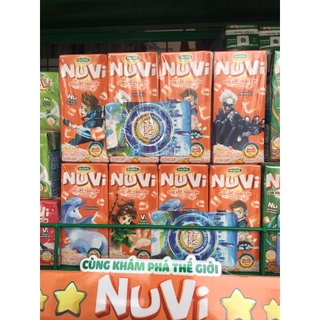 3lốc Nuvi lắc trái cây hương Cam thạch 170ml