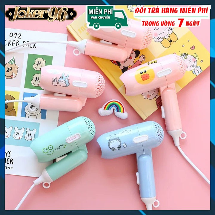 Máy sấy tóc mini gọn nhẹ hình thú cute tiện lợi đi du lịch