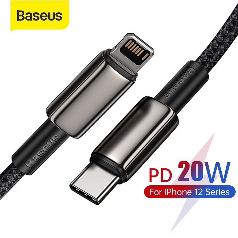 Cáp Sạc Nhanh Baseus Cho iPhone 12 11 Pro XS Max/Macbook iPad Mini Air 20W PD USB