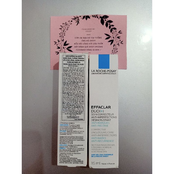 Combo Sample kem chống nắng, toner, serum, sữa rửa mặt, chấm mụn duo La Roche Posay mini 2ml 3ml 15ml 7ml