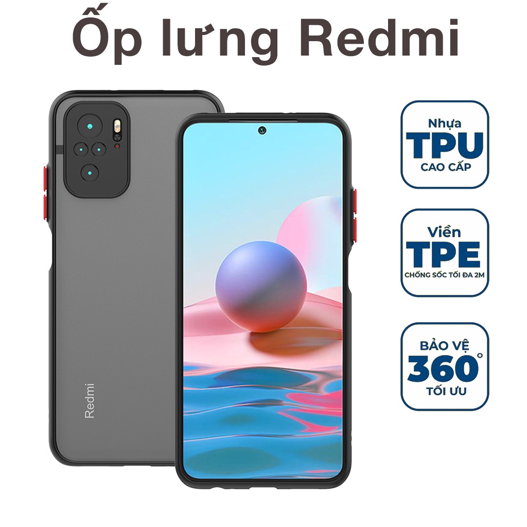 Ốp lưng Redmi K40 Pro K40 Gaming K30 10C K20 Pro Mi 9T Pro Poco C40 X3 Pro X3 NFC 4G 5G đen nhám