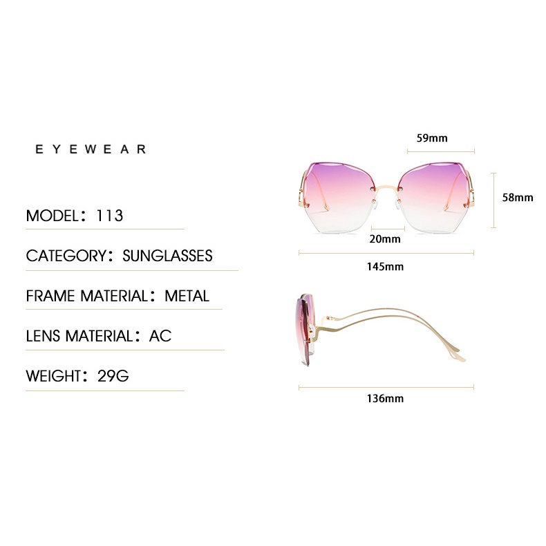 Kính mát thời trang sang trọng chống tia UV400