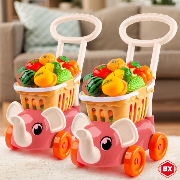 Xe Đẩy Đồ Chơi Hình Chú Voi Đáng Yêu Cho Bé 1-3 Tuổi