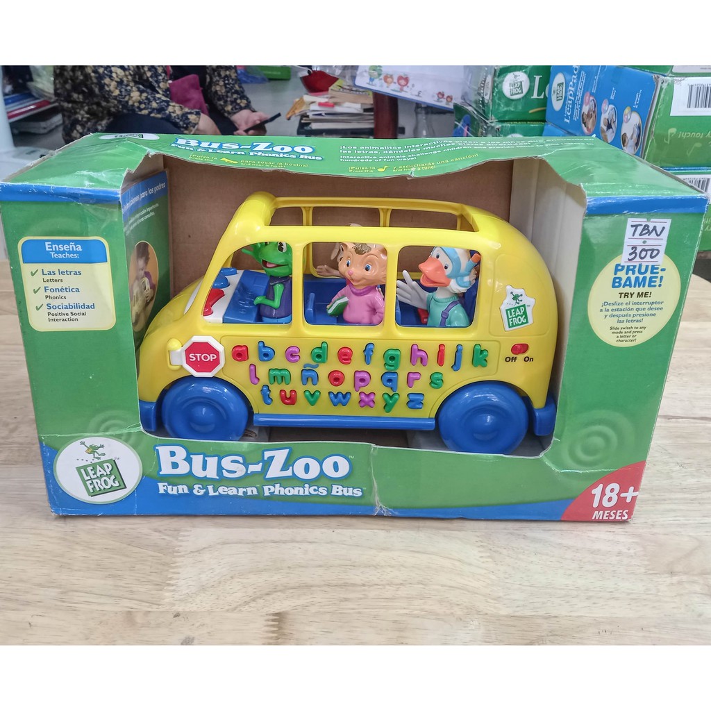 THANH LÝ HÀNG TỒN KHO - Chiếc xe bus đồ chơi nhạc học Bus-Zoo Fun & Learn Phonis Bus (TÂY BAN NHA) Spanish toy