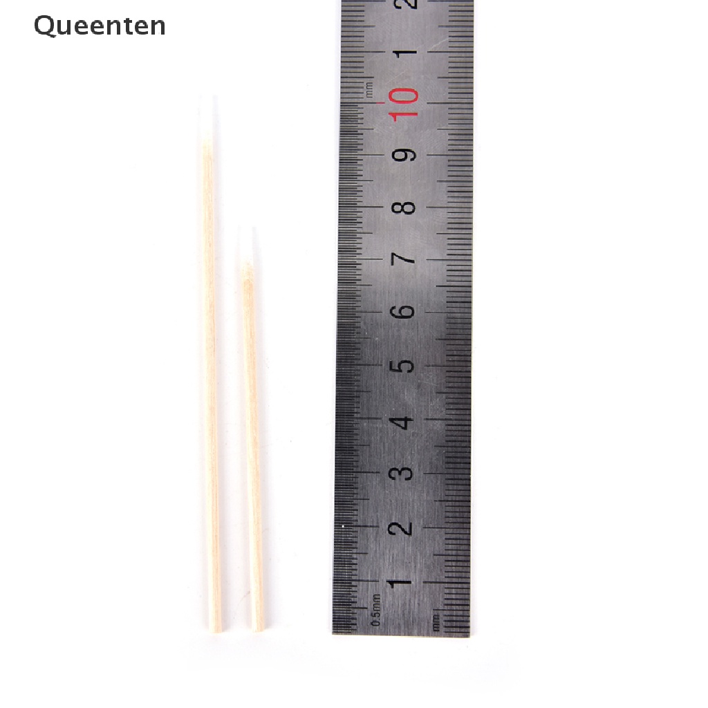 [Hàng mới về] Bộ 100 tăm bông trang điểm cán bằng gỗ