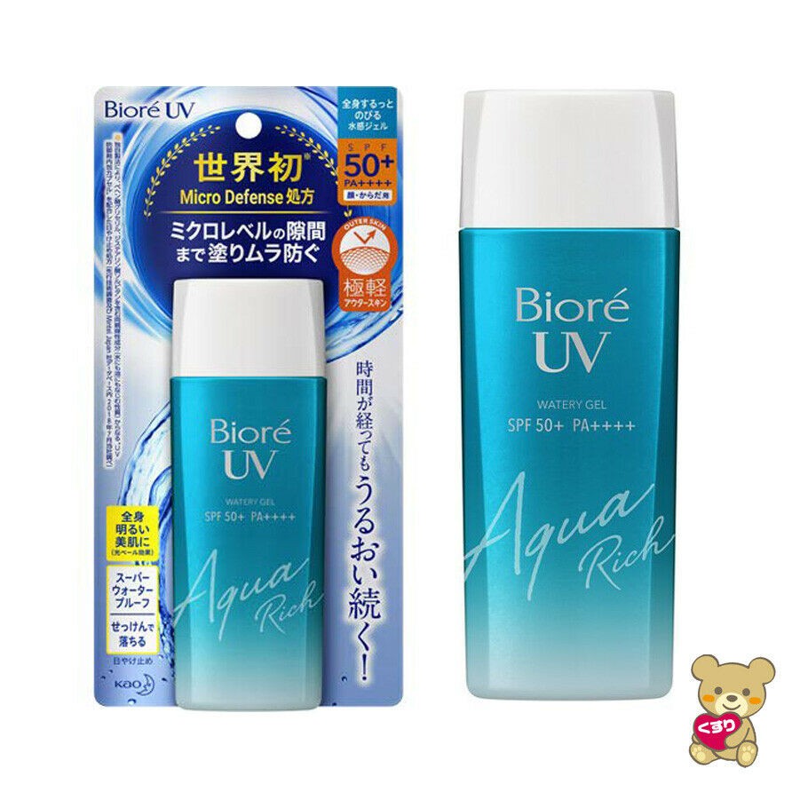 Kem chống nắng Biore UV Aqua Rich Watery Gel SPF 50+/ PA++++ 90ml Nhật Bản