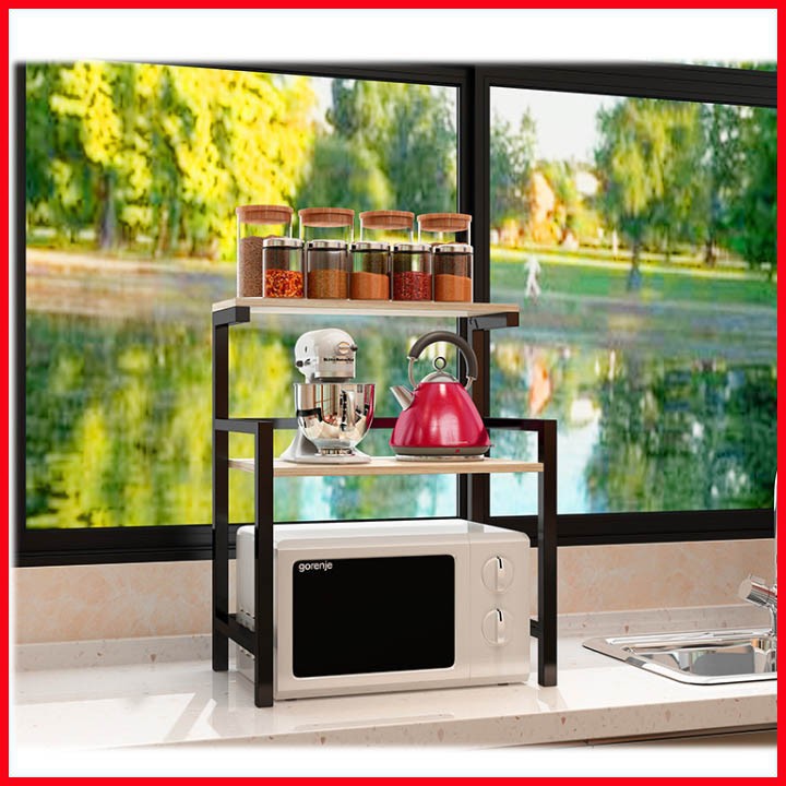 Kệ lò vi sóng 2 tầng lửng khung thép - Kệ để lò vi sóng , lò nướng | BigBuy360 - bigbuy360.vn