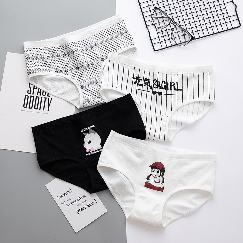 Quần lót 100% cotton dễ thương cho nữ