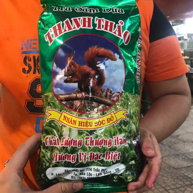 Trà Sâm Dứa con Sóc