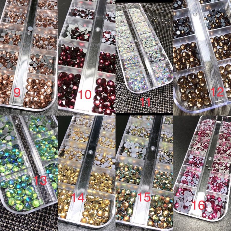 Đá chân keo cao cấp mix màu-khay 1440 viên