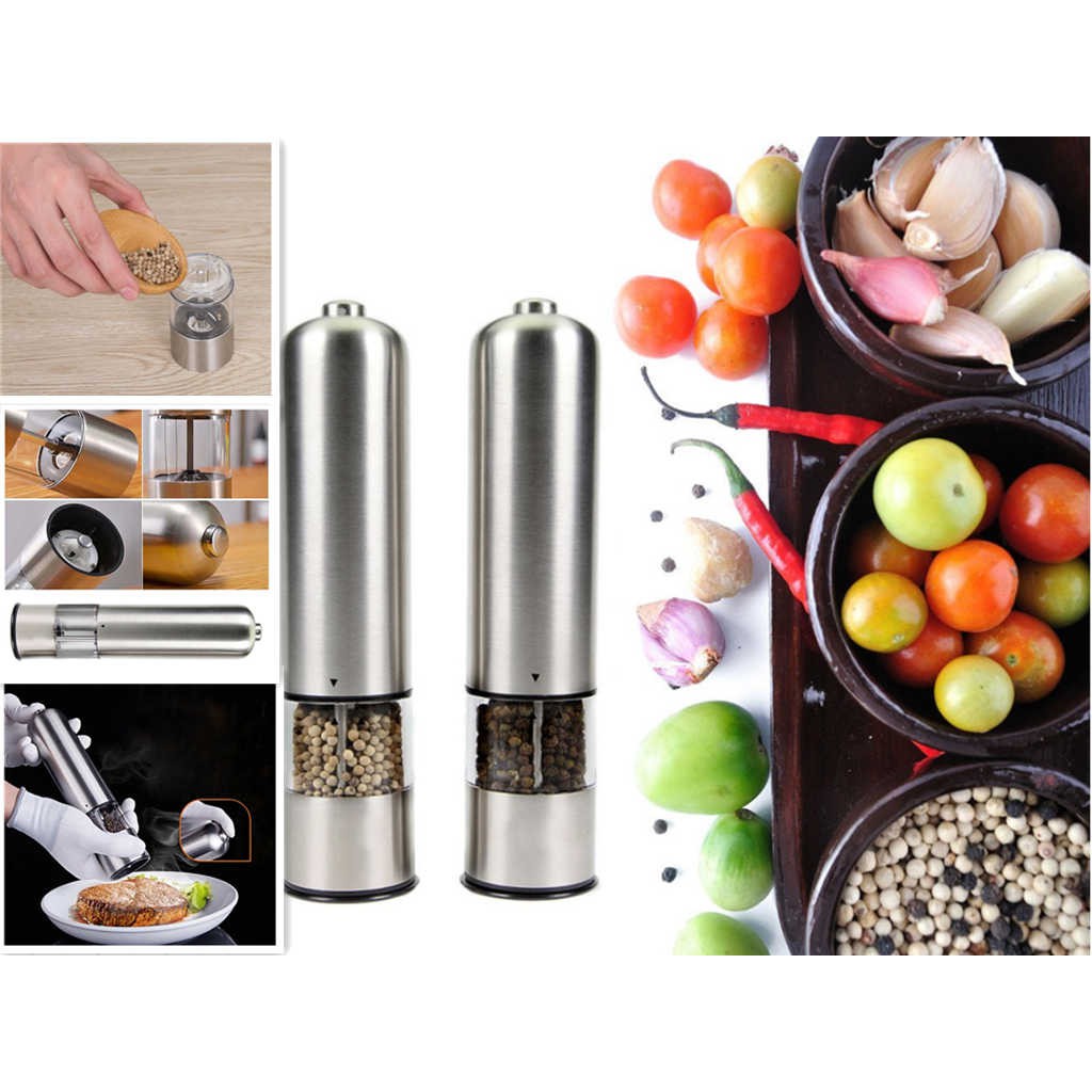 CỐI XAY TIÊU INOX PEPPER MULLER ( XÀI PIN AA )