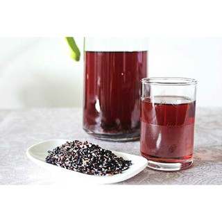 Trà gạo lứt tím than (Rửa sạch, rang chín) - túi zip