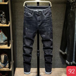 Quần jean nam xám trơn xước chất liệu bò cao cấp ,Quần bò nam đẹp ALEN20 Nhiều Mẫu Mới