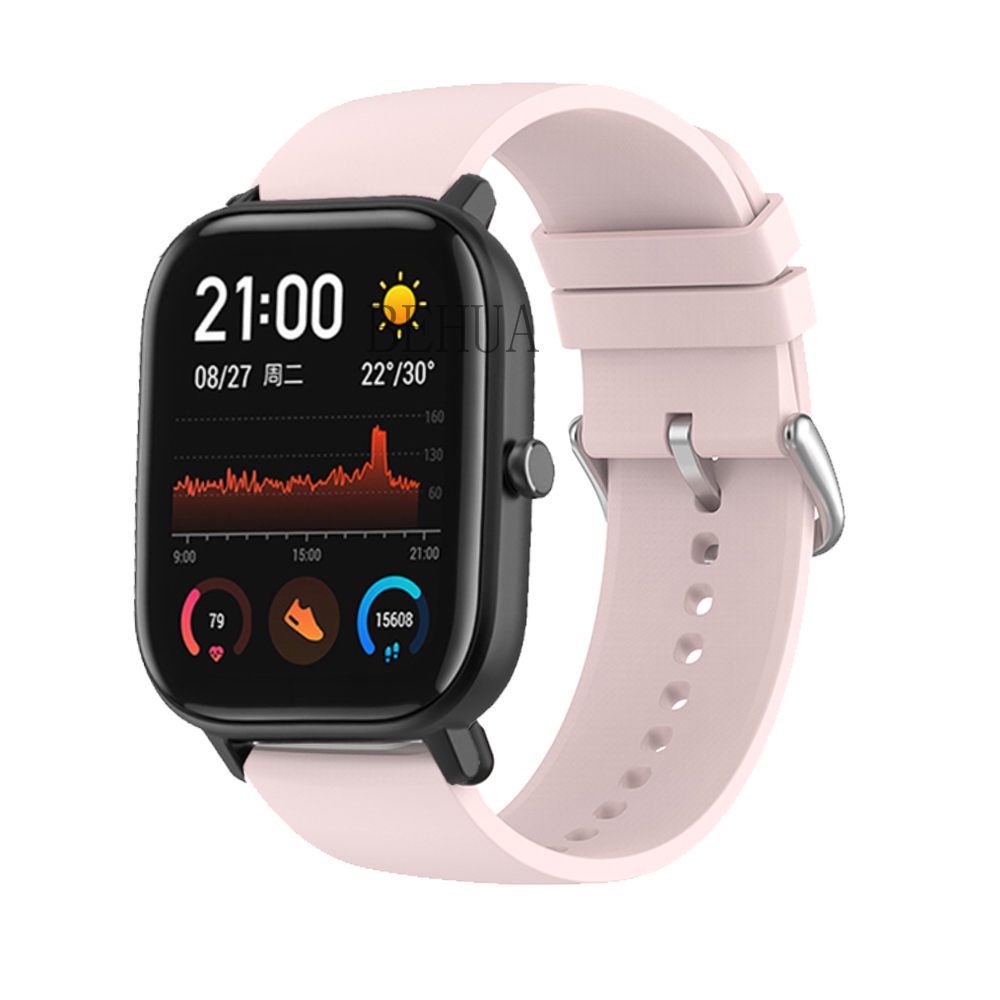 Dây Đeo Silicon Cho Đồng Hồ Thông Minh Amazfit Gts 2 Mini Huami Amazfit Gts 2 2e Neo Gtr 42mm 47mm / Bip U Pro