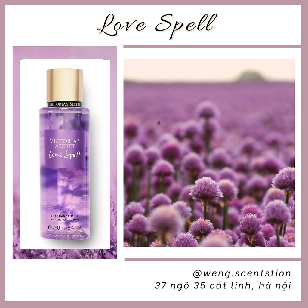 🌟.....: Xịt Thơm Body Victoria’s Secret "Love Spell Colection" ...:🌟