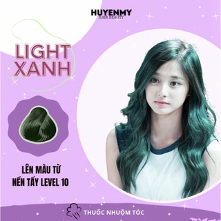 Thuốc Nhuộm Tóc LIGHT XANH tặng kèm găng tay,mũ trùm tai tiện lợi